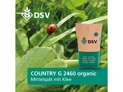 DSV COUNTRY Öko 2207 Nachsaat Trockenlage 25 kg Weidesamen Bio Saatgut Grünland 